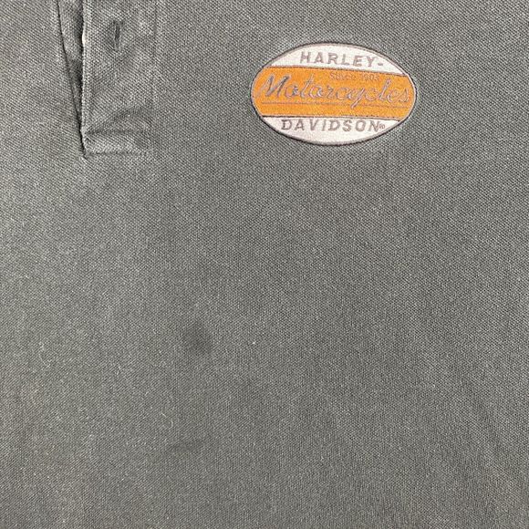 Harley Davidson Cycles Polo Shirt Mens XL Black Knit Logo Biker Motorcycle Denve - Picture 4 of 11
